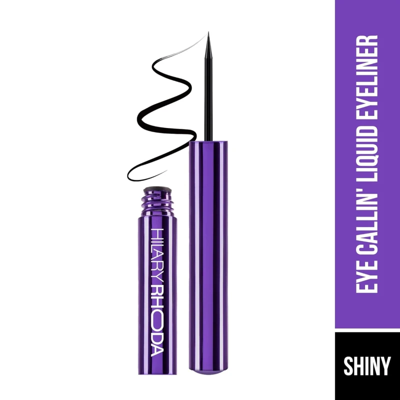 Hilary Rhoda Eye Callin' Liquid Black Eyeliner | Long Lasting Liquid Eyeliner | Matte & Glossy Finish | Waterproof Formula | 12-Hour Stay | Glides on Flawlessly | 3ml (Shiny | Shade 02) thumbnail 2
